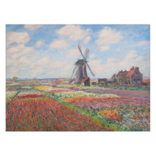 Claude Monet - Field of Tulips in Holland Tablecloth