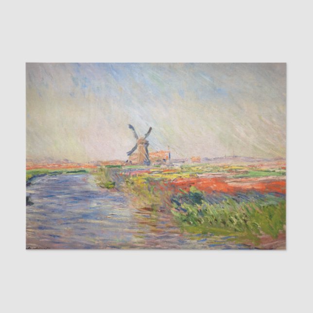 Claude Monet - Field of Tulips in Holland Tissue Paper (Front)