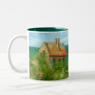 Claude Monet: Fishermans Cottage At Varengeville Two-Tone Coffee Mug