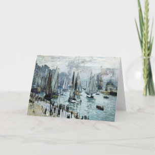 Claude Monet Fishing Boats Leaving the Harbour  Card
