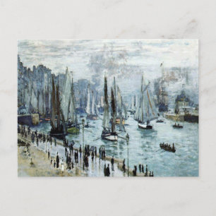 Claude Monet Fishing Boats Leaving the Harbour Postcard