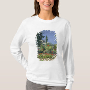 Claude Monet Flowering Garden at Sainte-Adresse T-Shirt