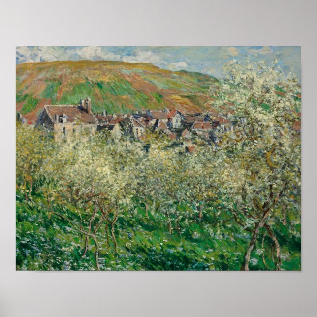 Claude Monet - Flowering Plum Trees Poster (Front)