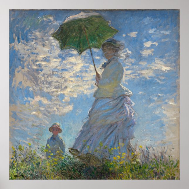 Claude Monet french famous painting fine art on  Poster (Front)