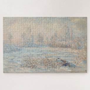 Claude Monet – Frosty Winter Landscape Jigsaw Puzzle