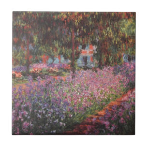Claude Monet // Garden at Giverny Ceramic Tile