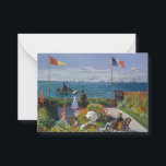 Claude Monet - Garden at Sainte-Adresse Card<br><div class="desc">Garden at Sainte-Adresse / Terrace at Sainte-Adresse - Claude Monet,  Oil on Canvas,  1867</div>