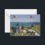 Claude Monet - Garden at Sainte-Adresse Card<br><div class="desc">Garden at Sainte-Adresse / Terrace at Sainte-Adresse - Claude Monet,  Oil on Canvas,  1867</div>