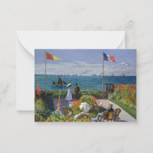 Claude Monet - Garden at Sainte-Adresse Card