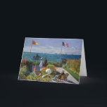 Claude Monet - Garden at Sainte-Adresse Card<br><div class="desc">Garden at Sainte-Adresse / Terrace at Sainte-Adresse - Claude Monet,  Oil on Canvas,  1867</div>