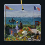 Claude Monet - Garden at Sainte-Adresse Ceramic Ornament<br><div class="desc">Garden at Sainte-Adresse / Terrace at Sainte-Adresse - Claude Monet,  Oil on Canvas,  1867</div>
