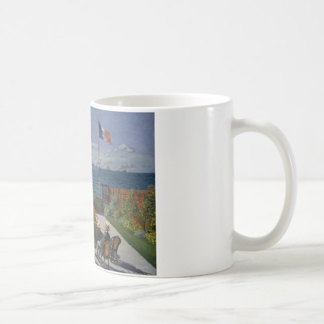 Claude Monet - Garden at Sainte-Adresse Coffee Mug (Right)