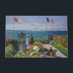 Claude Monet - Garden at Sainte-Adresse Doormat<br><div class="desc">Garden at Sainte-Adresse / Terrace at Sainte-Adresse - Claude Monet,  Oil on Canvas,  1867</div>