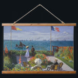 Claude Monet - Garden at Sainte-Adresse Hanging Tapestry<br><div class="desc">Garden at Sainte-Adresse / Terrace at Sainte-Adresse - Claude Monet,  Oil on Canvas,  1867</div>
