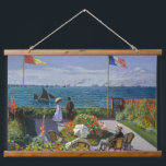 Claude Monet - Garden at Sainte-Adresse Hanging Tapestry<br><div class="desc">Garden at Sainte-Adresse / Terrace at Sainte-Adresse - Claude Monet,  Oil on Canvas,  1867</div>