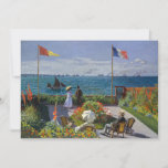 Claude Monet - Garden at Sainte-Adresse Invitation<br><div class="desc">Garden at Sainte-Adresse / Terrace at Sainte-Adresse - Claude Monet,  Oil on Canvas,  1867</div>