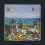 Claude Monet - Garden at Sainte-Adresse Magnet<br><div class="desc">Garden at Sainte-Adresse / Terrace at Sainte-Adresse - Claude Monet,  Oil on Canvas,  1867</div>