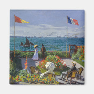 Claude Monet - Garden at Sainte-Adresse Magnet