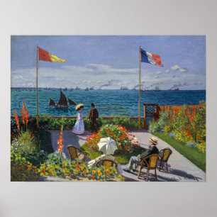 Claude Monet - Garden at Sainte-Adresse Poster