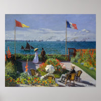 Claude Monet - Garden at Sainte-Adresse