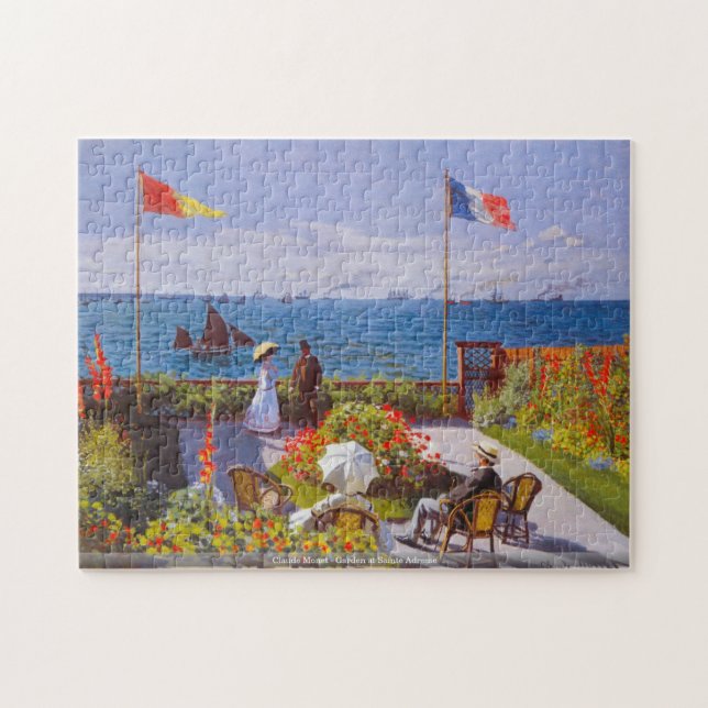 Claude Monet - Garden at Sainte Adresse puzzle (Horizontal)