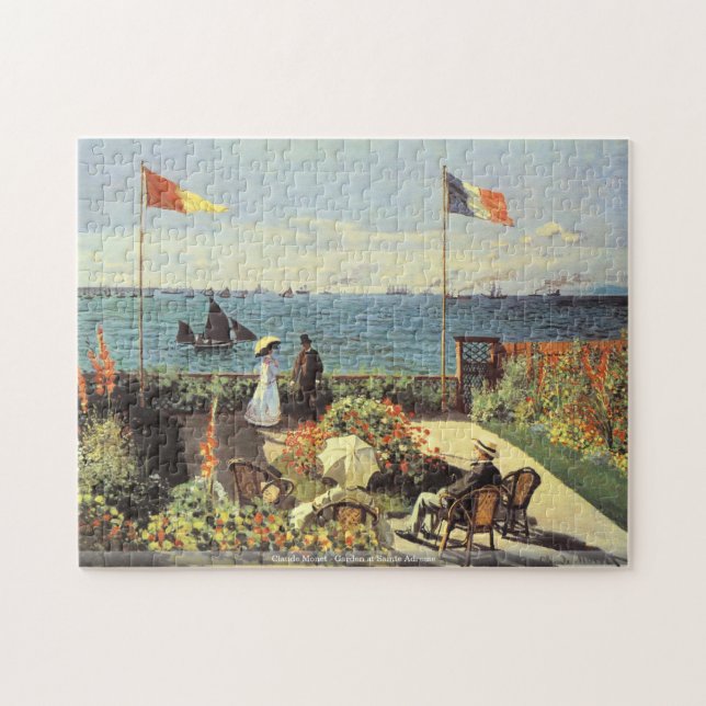Claude Monet - Garden at Sainte Adresse puzzle (Horizontal)