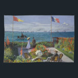 Claude Monet - Garden at Sainte-Adresse Tea Towel<br><div class="desc">Garden at Sainte-Adresse / Terrace at Sainte-Adresse - Claude Monet,  Oil on Canvas,  1867</div>