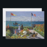 Claude Monet - Garden at Sainte-Adresse Thank You Card<br><div class="desc">Garden at Sainte-Adresse / Terrace at Sainte-Adresse - Claude Monet,  Oil on Canvas,  1867</div>