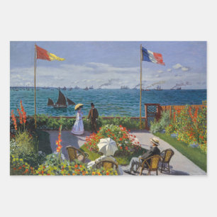Claude Monet - Garden at Sainte-Adresse Wrapping Paper Sheet