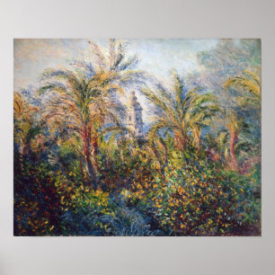 Claude Monet Garden in Bordighera Poster