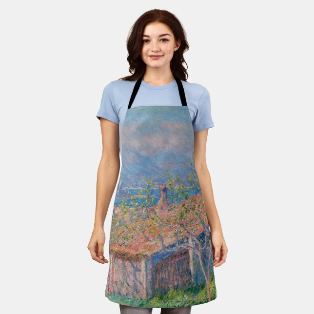 Claude Monet - Gardener's House at Antibes Apron (Worn)
