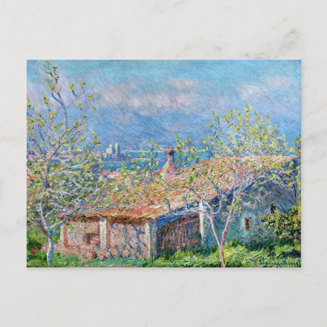 Claude Monet: Gardeners House at Antibes Postcard (Front)