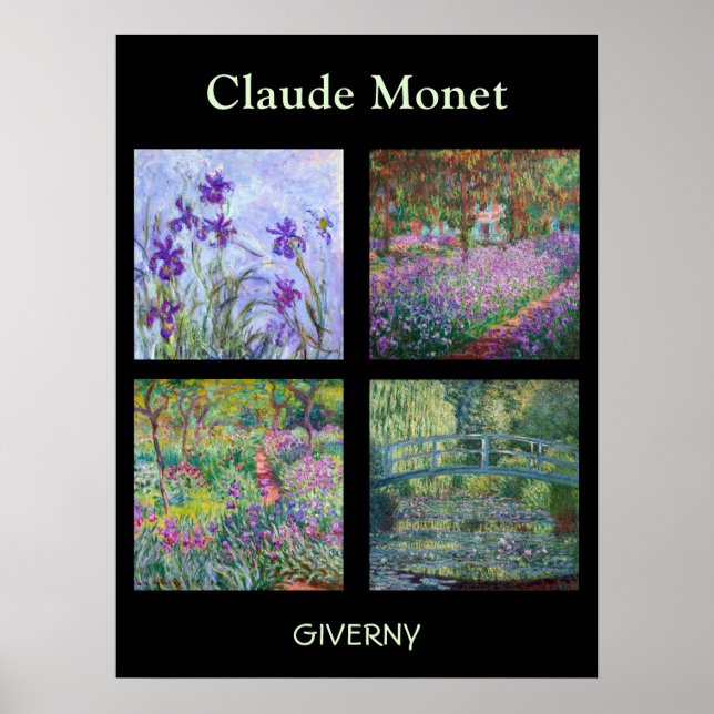 Claude Monet - Giverny Masterpieces Selection Poster (Front)