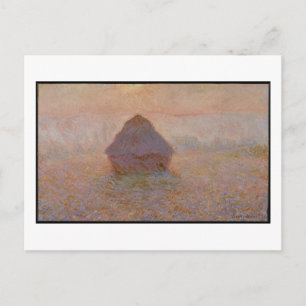 Claude Monet Grainstack, Sun in the Mist Postcard