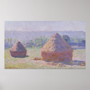 Claude Monet Grainstacks at the end of Summer Poster