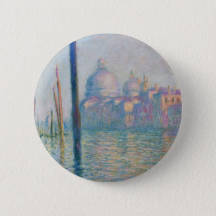 Claude Monet Grand Canal Venice Italy Travel 6 Cm Round Badge