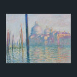 Claude Monet Grand Canal Venice Italy Travel Holiday Postcard<br><div class="desc">Impressionist Landscape Painting by Claude Monet - Classic Masterpieces - Claude Monet's Impressionist Painting Series - Grand Canal Venice</div>