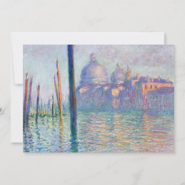 Claude Monet - Grand Canal, Venice Thank You Card (Front)