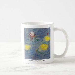 claude monet happy faces mug