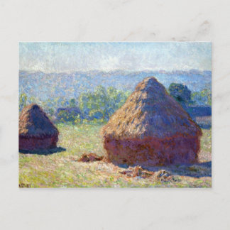 Claude Monet Haystack, End of the Summer Postcard