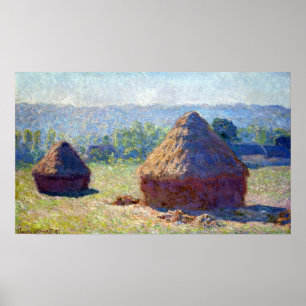 Claude Monet Haystack, End of the Summer Poster