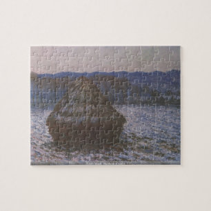 Claude Monet - Haystacks at sunset puzzle