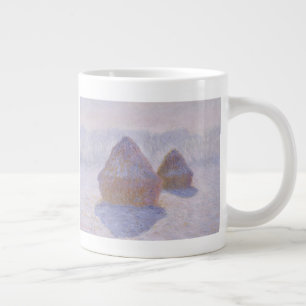 Claude Monet   Haystacks Effect of Snow and Sun Large Coffee Mug