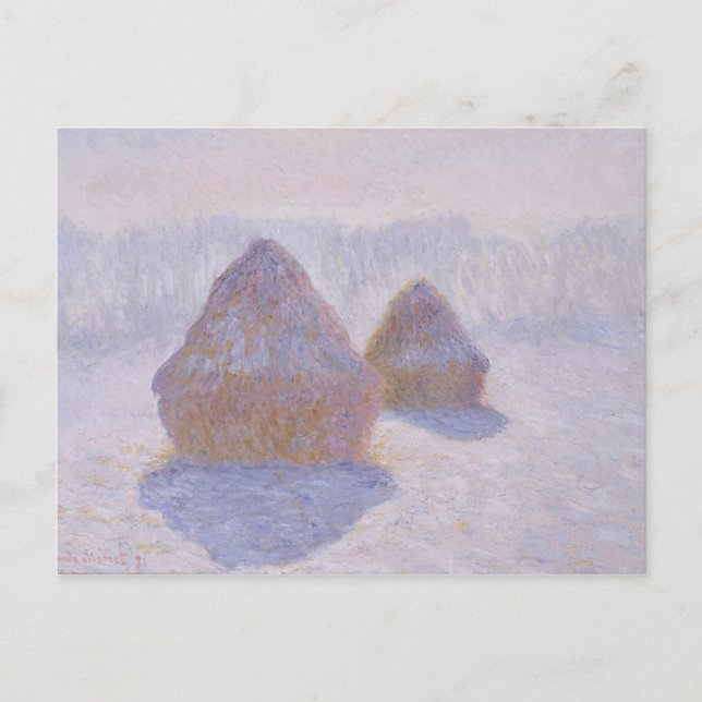 Claude Monet | Haystacks Effect of Snow and Sun Postcard (Front)