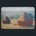 Claude Monet - Haystacks, end of Summer Magnet<br><div class="desc">Haystacks,  end of Summer / Meules,  fin de l'ete - Claude Monet,  Oil on Canvas,  1891</div>