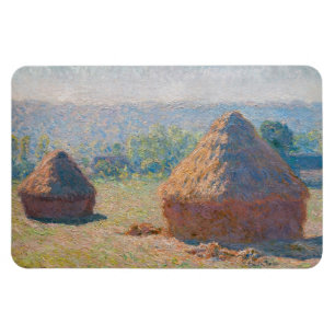Claude Monet - Haystacks, end of Summer Magnet