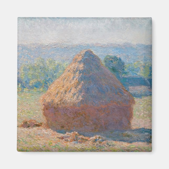 Claude Monet - Haystacks, end of Summer Magnet (Front)
