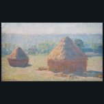 Claude Monet - Haystacks, end of Summer Tablecloth<br><div class="desc">Haystacks,  end of Summer / Meules,  fin de l'ete - Claude Monet,  Oil on Canvas,  1891</div>