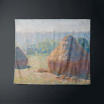 Claude Monet - Haystacks, end of Summer Tapestry<br><div class="desc">Haystacks,  end of Summer / Meules,  fin de l'ete - Claude Monet,  Oil on Canvas,  1891</div>
