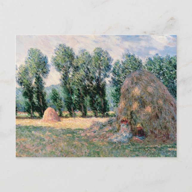 Claude Monet - Haystacks Holiday Postcard (Front)